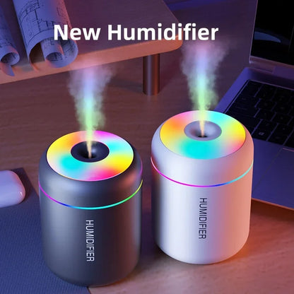 Mini USB Aroma Diffuser – Portable Humidifier with Lights