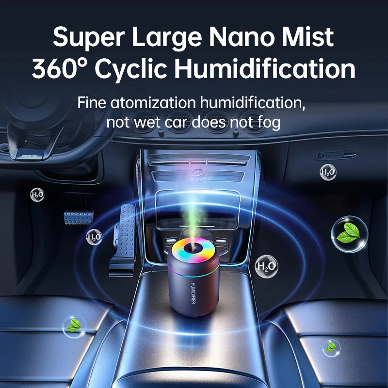 Mini USB Aroma Diffuser – Portable Humidifier with Lights