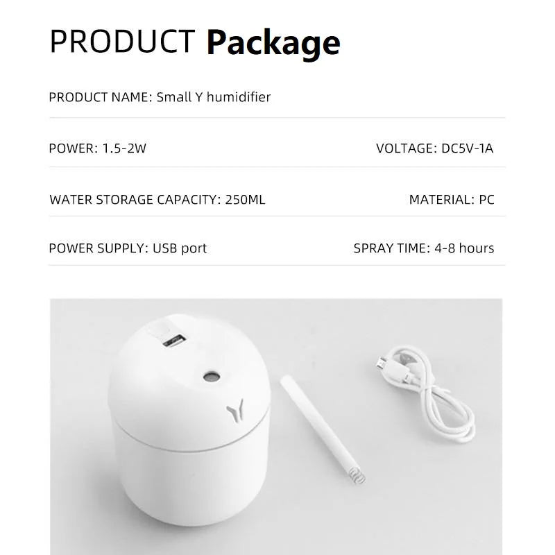 USB Mini Aroma Humidifier & Essential Oil Diffuser