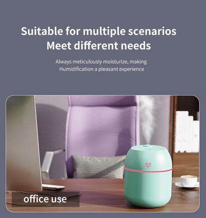 220ml Cool Mist Aroma Humidifier & LED Night Light