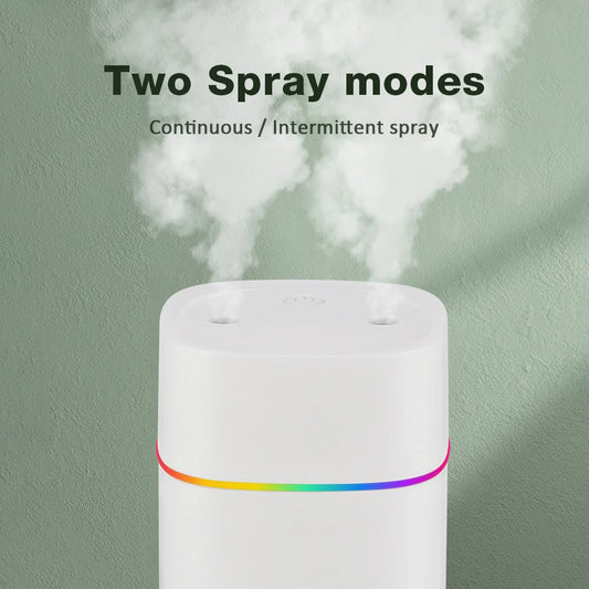 600ml Double Spray Aroma Humidifier & Essential Oil Diffuser