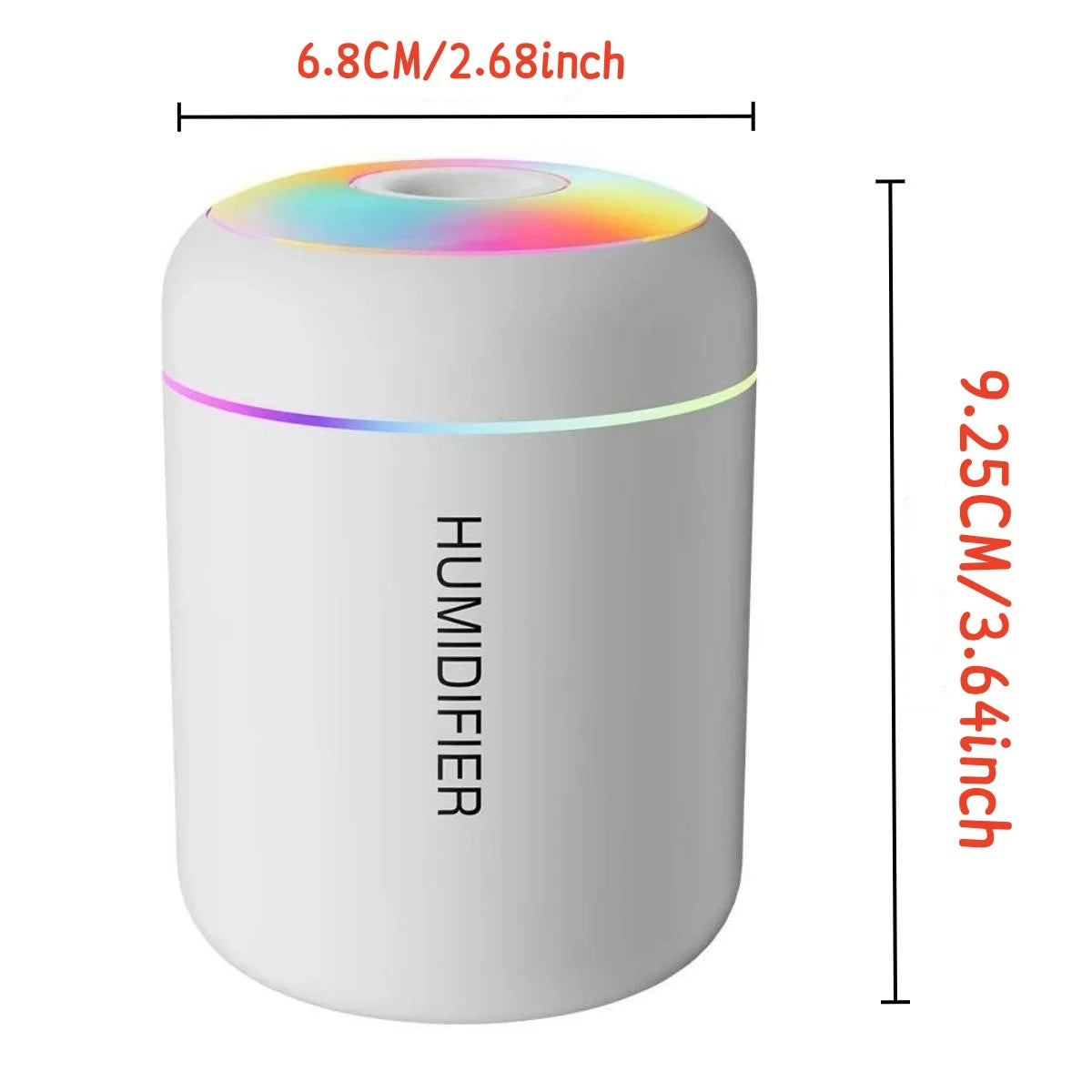 Mini USB Aroma Diffuser – Portable Humidifier with Lights