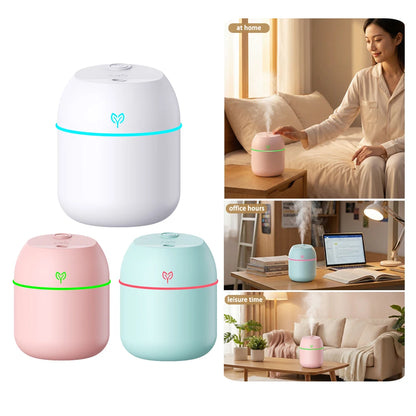 220ml Cool Mist Aroma Humidifier & LED Night Light