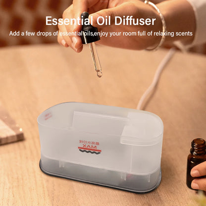Flame Aroma Diffuser — Essential Oil Humidifier with LED Night Light