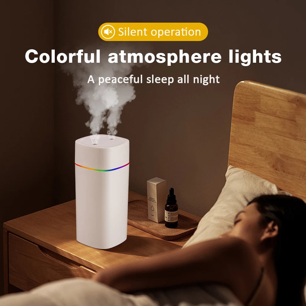 600ml Double Spray Aroma Humidifier & Essential Oil Diffuser