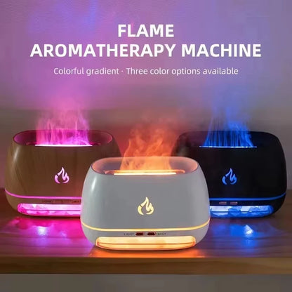 Himalayan Salt Stone Diffuser – 3D Flame LED Humidifier